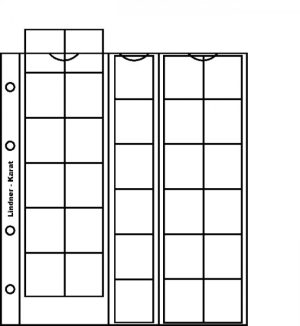 5 דפים + 5 חוצצים לאלבום מטבעות קטן עם 30 תאים כ"א  - תוצרת CARAT גרמניה