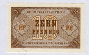 גרמניה - שטר 10 פנינג 1967 Germany