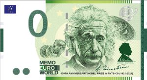 ישראל - שטר מזכרת אלברט איינשטיין 0 EURO, שנת 2022
