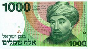 ישראל - 1000 שקל משנת 1983 "הרב"