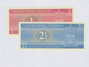 ⁦האנטילים ההולנדיים, 1 ו-2.5 גילדן, 1970 , NETHERLAND ANTILLES⁩ – תמונה ⁦3⁩